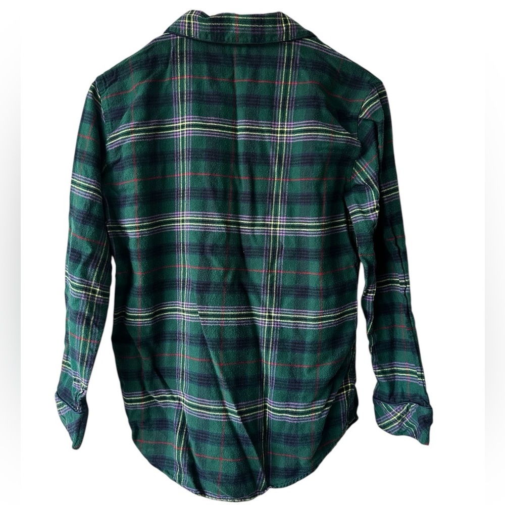 Ralph Lauren Flannel Pajama Shirt Cotton Blend Long Sleeve - Picture 3 of 9